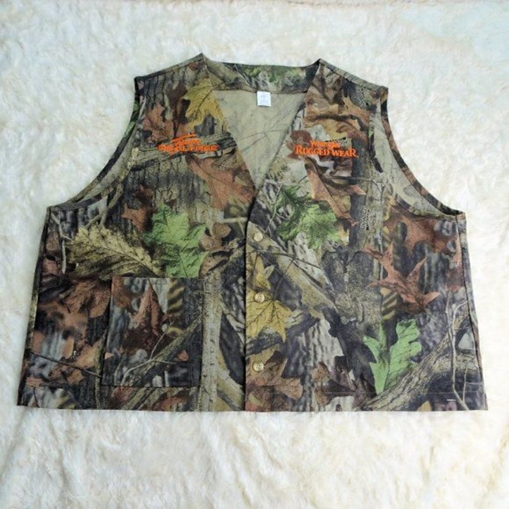 Wrangler Rugged Wear Team Realtree Camo Vest XL
